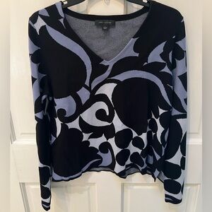 Ann Taylor Black & Blue Sweater